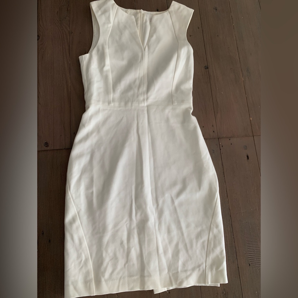 Trina Turk ivory white sheath dress